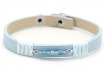 Armband kraaltjes blauw