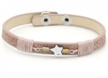 Armband ster roze