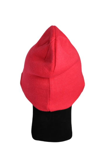Bluetooth beanie muts rood / fuchsia  achter