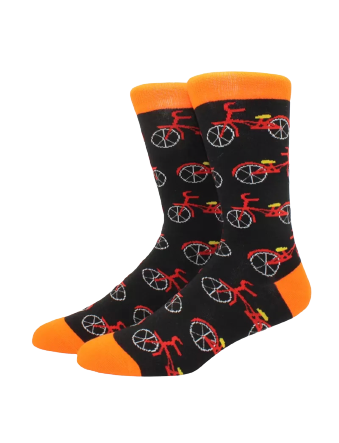 Grappige sokken fietsen groot