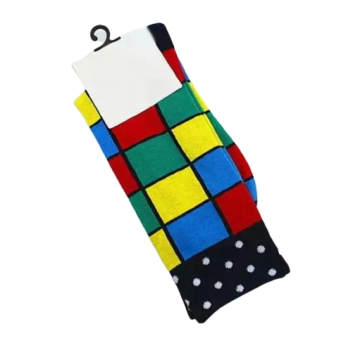 Grappige sokken gekleurde vlakken