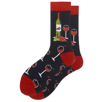Grappige sokken wijn
