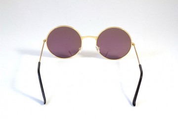 Hippiebril blauwgroen achter