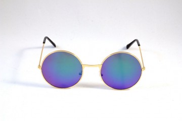 Hippiebril blauwgroen voor