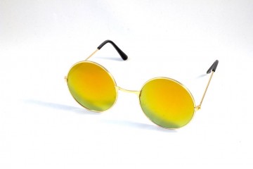 Hippiebril goud links