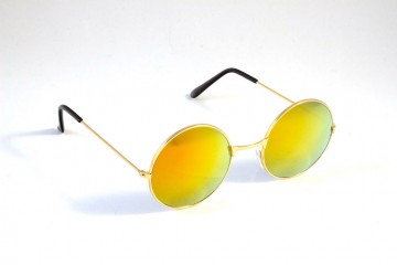 Hippiebril goud rechts