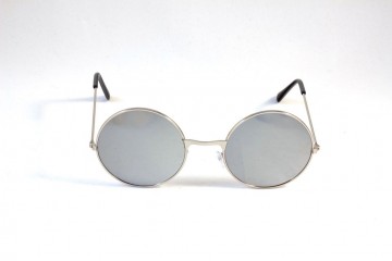 Hippiebril zilver voor
