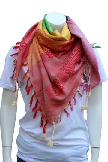 Keffiyehplosjaalarafatsjaalkleurrijkregenboog