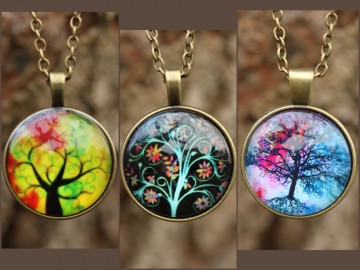 Ketting medaillon cabochon overzicht