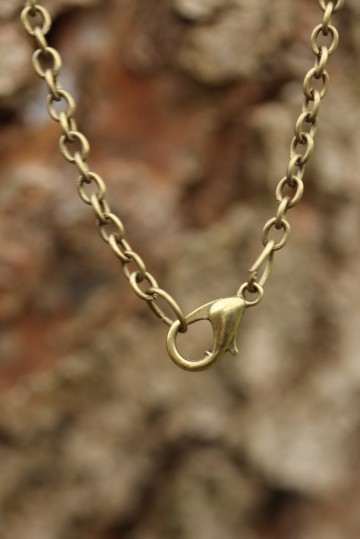 Ketting medaillon cabochon sluiting