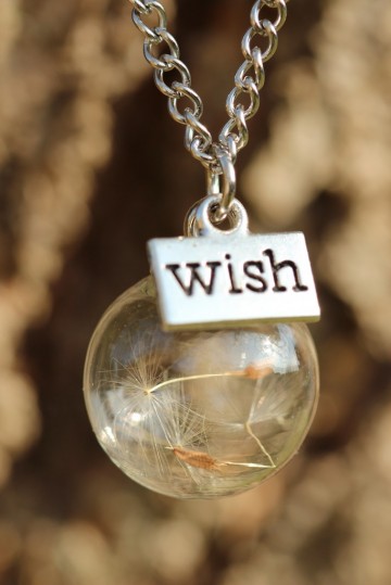 Ketting paardenbloem pluisje bol wish