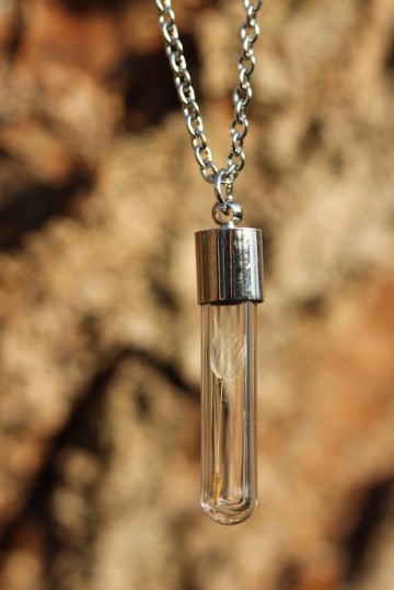 Ketting paardenbloem pluisje buisje