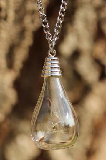 Ketting paardenbloem pluisje peer