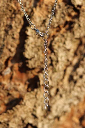 Ketting paardenbloem pluisje sluiting hart met kurk