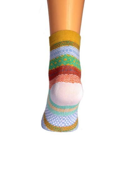 Kleurrijk mosterd pastel achter