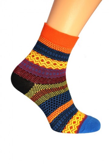 Kleurrijk oranje blauw rechts