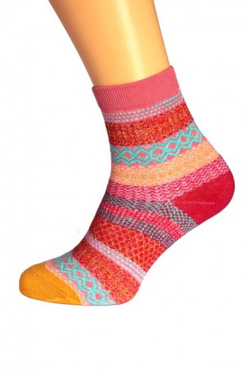 Kleurrijk roze rood links