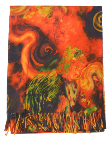 Kleurrijkesjaalfantasymulticolororanje