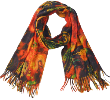 Kleurrijkesjaalfantasymulticolororanjedraai