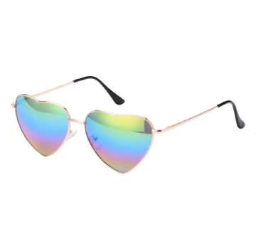 Love hartvorm bril regenboog