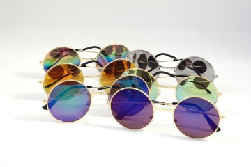 Overzicht hippiebril staand