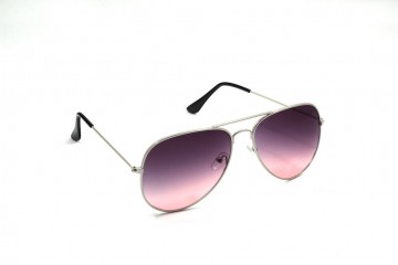 Pilotenbril 2 kleuren grijspaars roze rechts