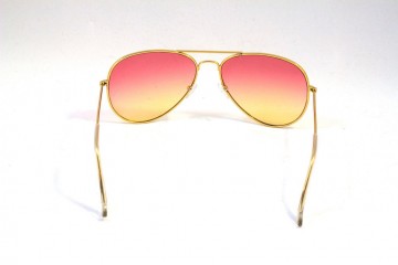 Pilotenbril 2 kleuren roze geel achter