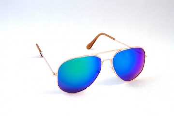 Pilotenbril blauwgroen rechts