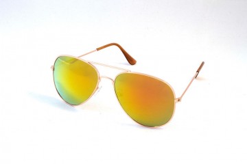 Pilotenbril goud links