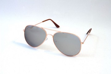 Pilotenbril zilver links