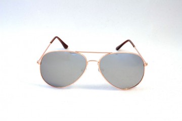 Pilotenbril zilver voor