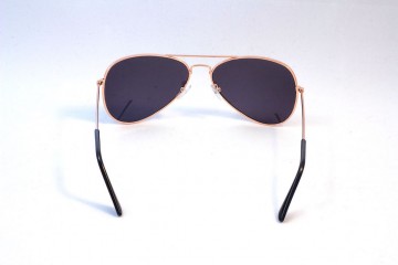 Pilotenbril zwart achter