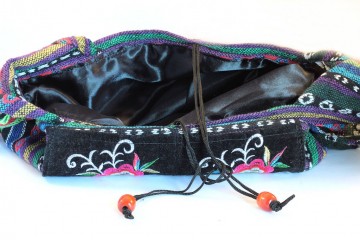 Schoudertas bloemen koordje