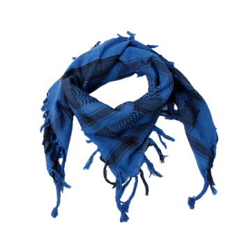 Shemaghkeffiyeharafatsjaalplosjaalblauw zwart