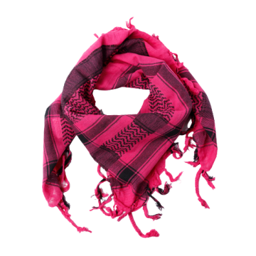 Shemaghkeffiyeharafatsjaalplosjaalroze zwart