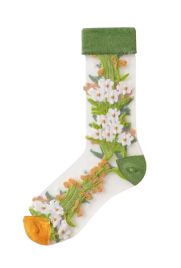 Transparant bloemen en takjes